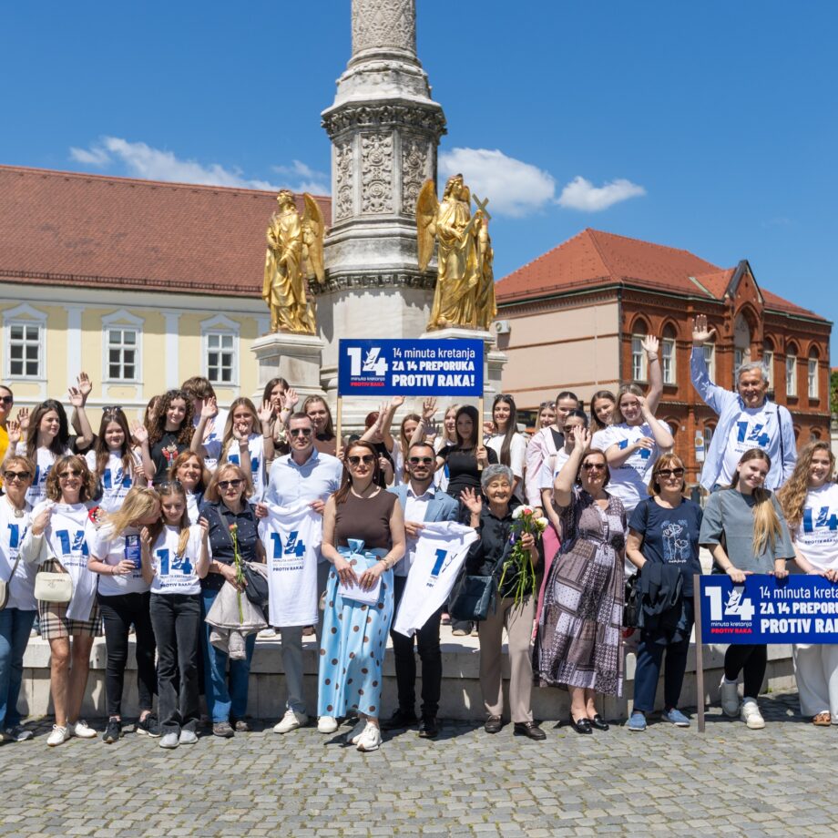 Održana javnozdravstvena akcija 14 minuta kretanja protiv raka